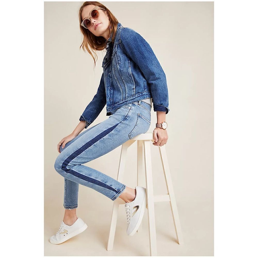 Anthropologie-Agolde Toni Mid-Rise Slim Jeans